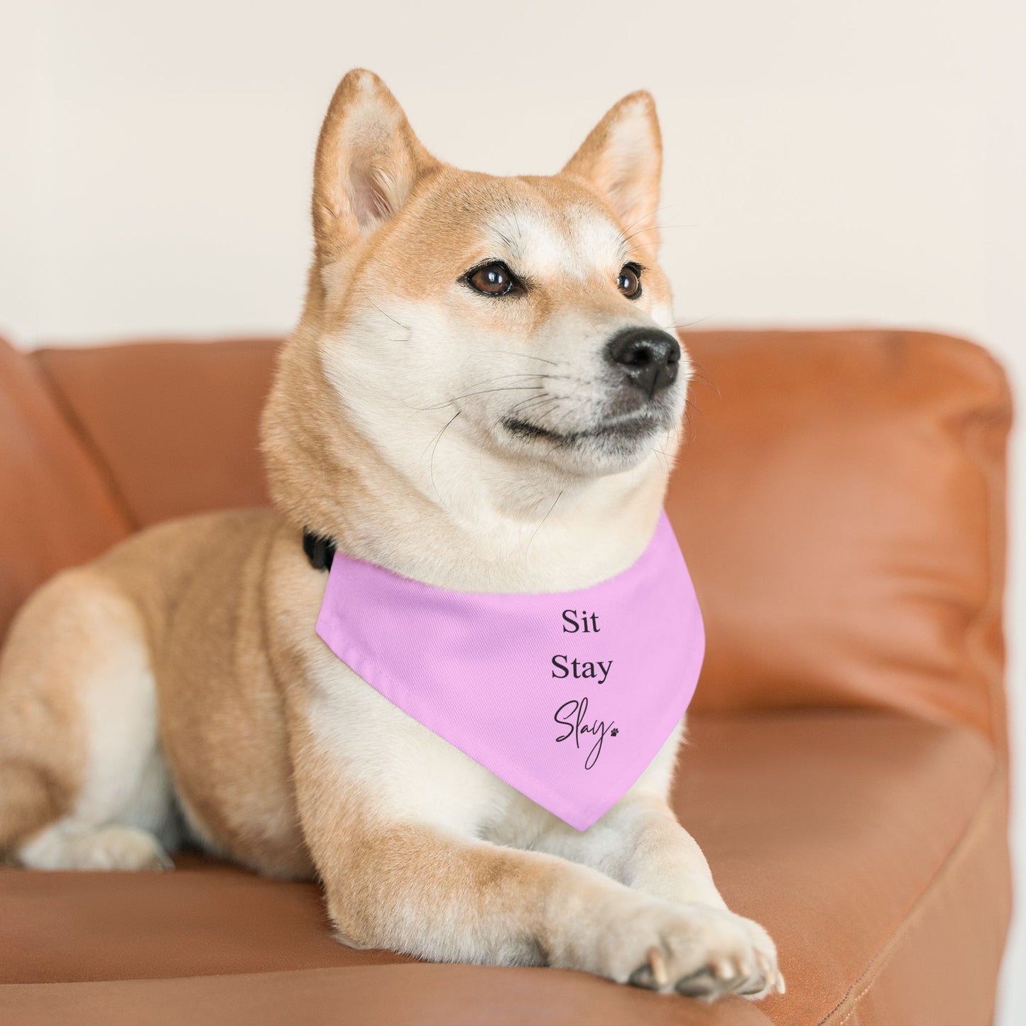 'Sit Stay Slay' - Adjustable Dog Bandana