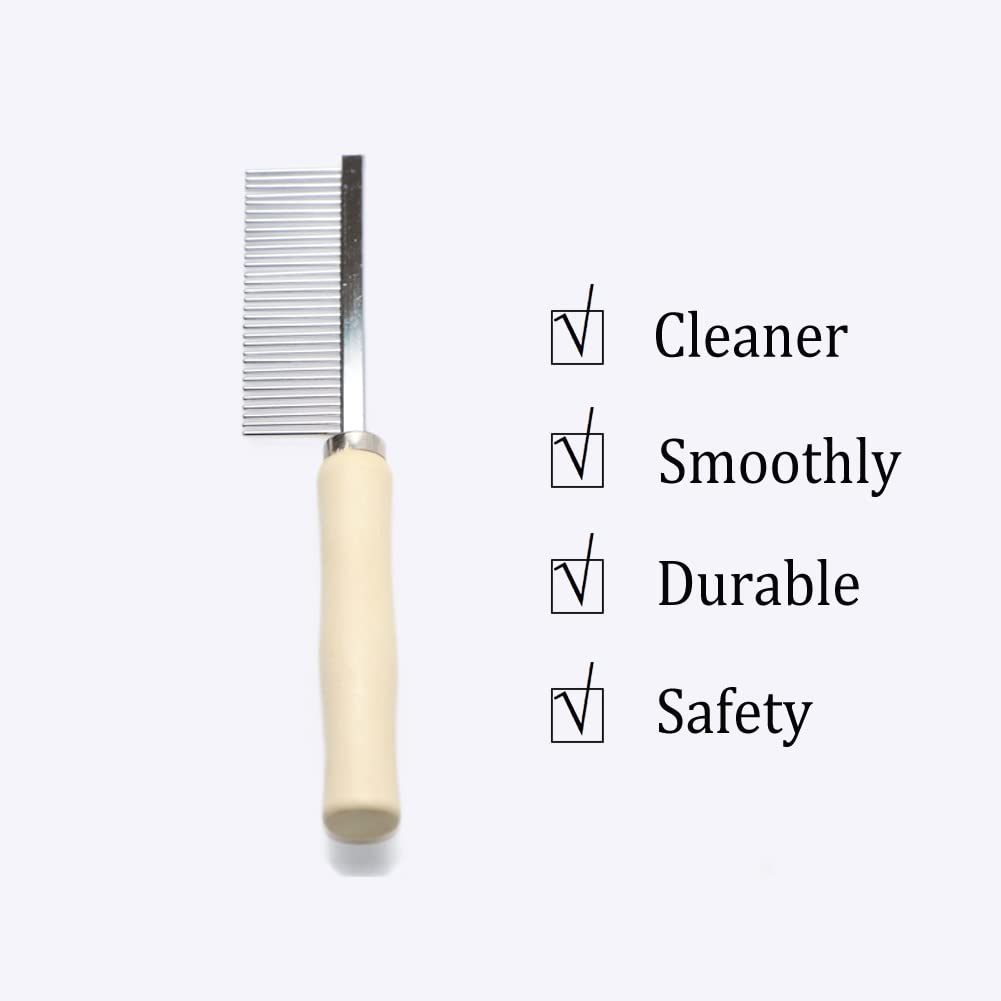 Wooden Handle Grooming Comb for Dogs Cats Pet