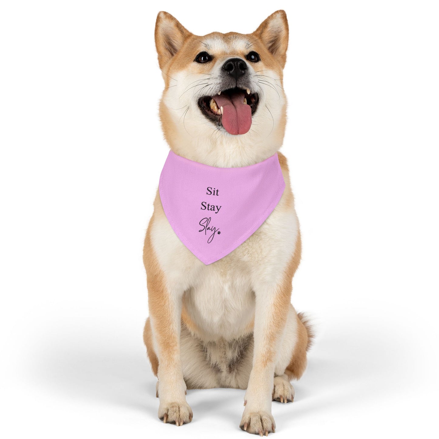 'Sit Stay Slay' - Adjustable Dog Bandana