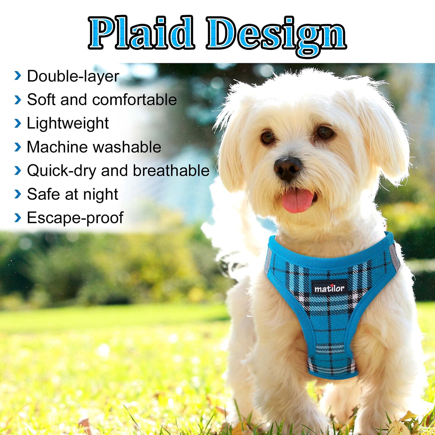 Dog Harness Step-in Breathable Puppy Cat Dog Vest Harnesses for Small Medium Dogs Beige