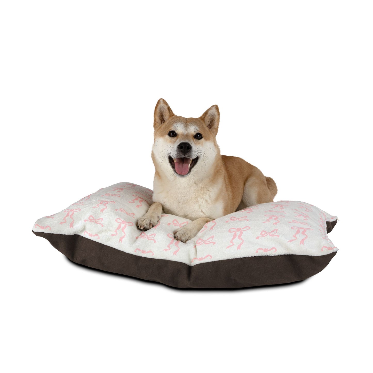 Cozy Bow Pattern Pet Bed