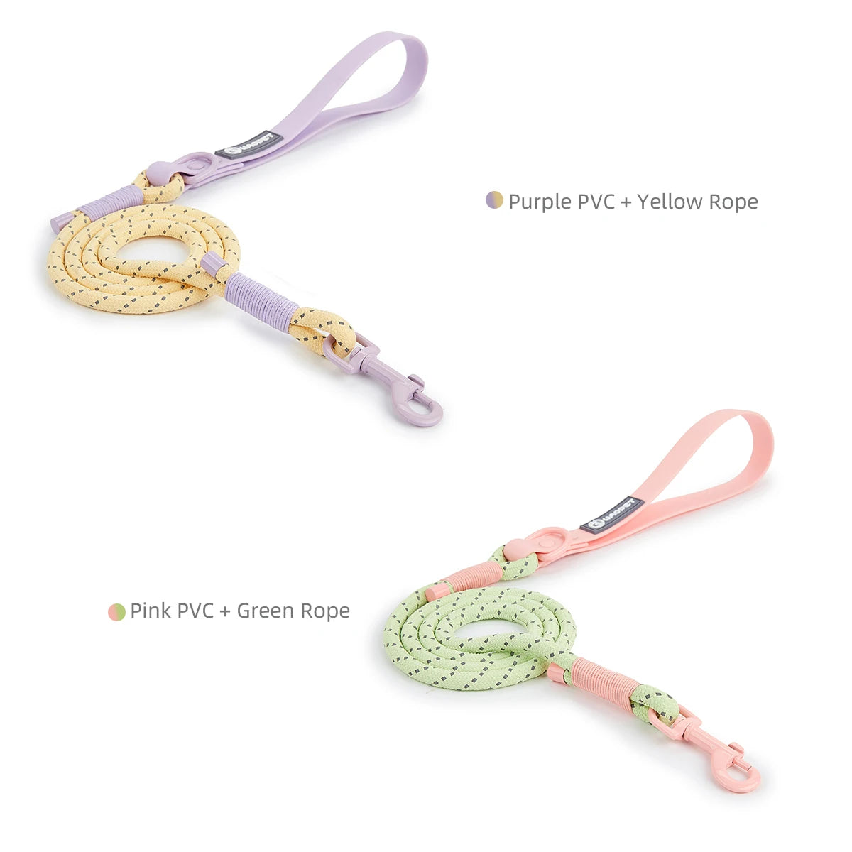 Pastel Braided Leash & Collar Set