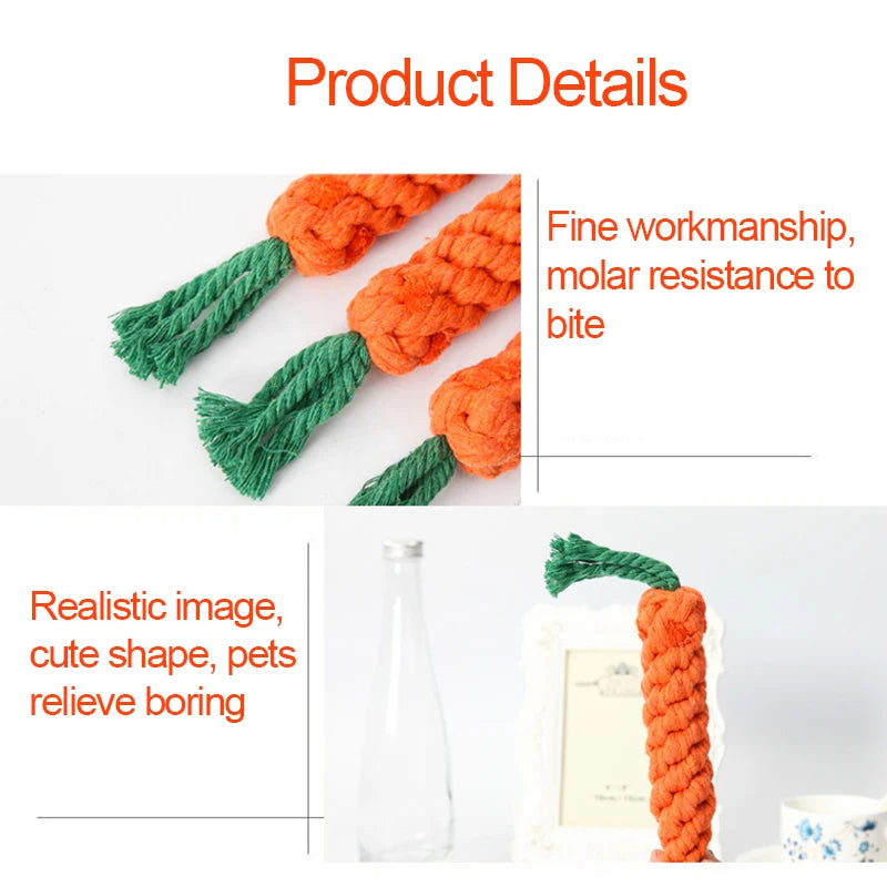 Carrot Rope Dog Toy